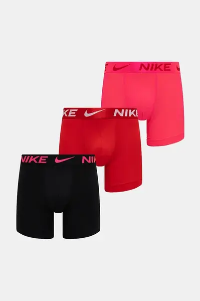 Boxerky Nike 3-pack červená barva, 0000KE1157