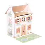 Drevený dom pre bábiky s nábytkom