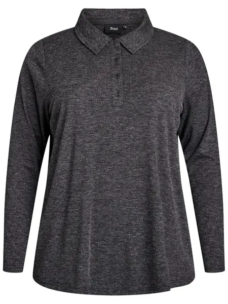 Zizzi Blúzka 'Cainna'  tmavosivá
