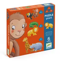 Súprava 6 puzzle pre najmenších Opičiak a jeho kamaráti