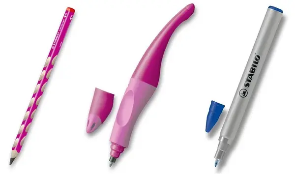 Sada písacích potrieb STABILO pre pravákov - ružová