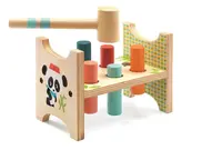 Drevená zatĺkačka s pandou