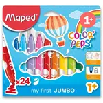 Detské fixky Maped Color´Peps Jumbo - 24 farieb