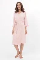 Dámská bambusová košilka ERICA s županem M Růžová