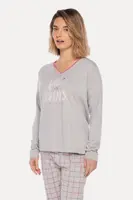 Dámské pyžamo SONIA M Šedá