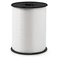 3 x Dárkové stuhy standardní, šířka 7mm, délka 500m, bílá