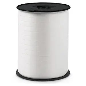 3 x Dárkové stuhy standardní, šířka 7mm, délka 500m, bílá