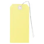 Závěsné štítky na zboží 125 x 63 mm, žluté | RAJA