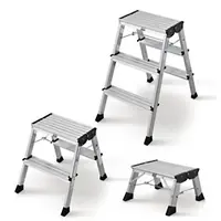 Hliníkové skládací schůdky na kolečkách se 3 stupni
