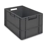 Euro přepravka ekonomická, 600x400x320 mm, 100% recykllovaná, šedá