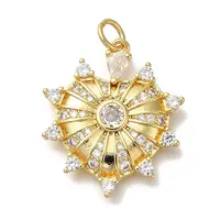 Rack Plating Brass Micro Pave Cubic Zirconia Pendants