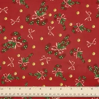 Christmas Theme Printed Polyester Fabric