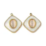 304 Stainless Steel Cat Eye Pendants