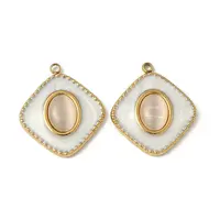 304 Stainless Steel Cat Eye Pendants