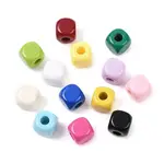 Opaque Baking Paint Acrylic European Beads