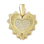 Brass Micro Pave Cubic Zirconia Pendants