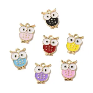 Rack Plating Alloy Enamel Pendants