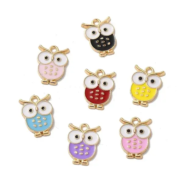 Rack Plating Alloy Enamel Pendants