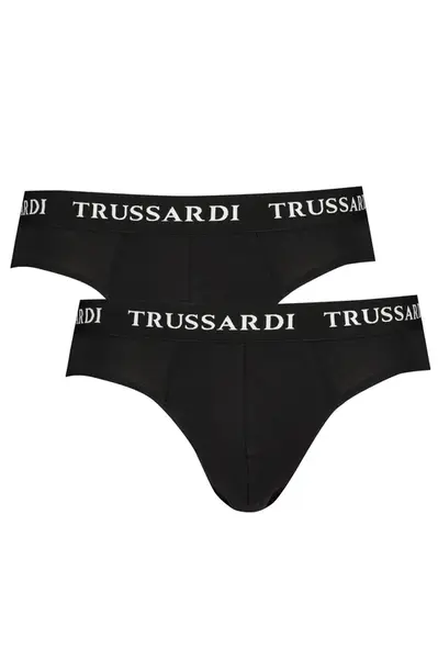 TRUSSARDI BLACK MEN'S SLIP