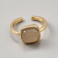 Alloy & Resin Adjustable Cuff Rings for Women