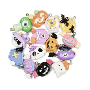 Halloween Opaque Resin Pendants