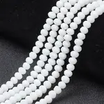 Opaque Solid Color Glass Beads Strands