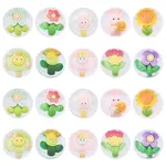 20Pcs 10 Styles Transparent Resin Cabochons