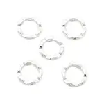 Brass Micro Pave Clear Cubic Zirconia Bead Frame