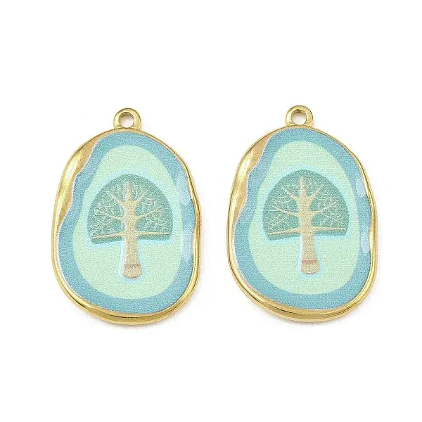 Printed 304 Stainless Steel Pendants