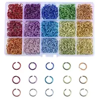 1500PCS 15 Colors Aluminum Jump Rings