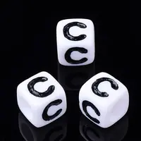 Letter Acrylic Beads