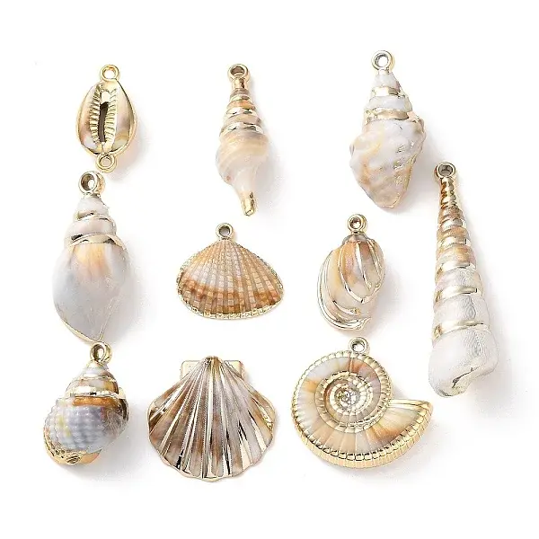 Golden Edge Opaque Acrylic Pendants