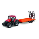 Bburago Farm 10cm Traktor s Přívěsem - Case IH Optum CVX 300 s Nízkoložným Přívěsem