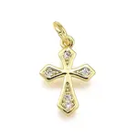 Brass Micro Pave Cubic Zirconia Pendants