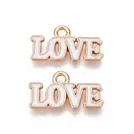 Valentine's Day Theme Alloy Enamel Pendants