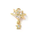 Brass Micro Pave Cubic Zirconia Pendants