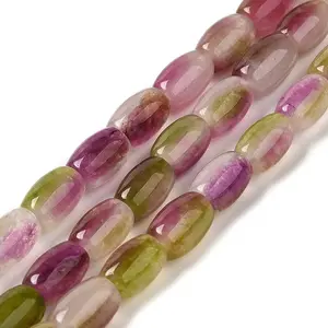 Natural Dyed White Jade Beads Strands