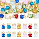 30Pcs Alloy & Glass Charms