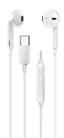 Genius HS-M365, sluchátka s mikrofonem, bílá, 2.0, špuntová, USB Type-C