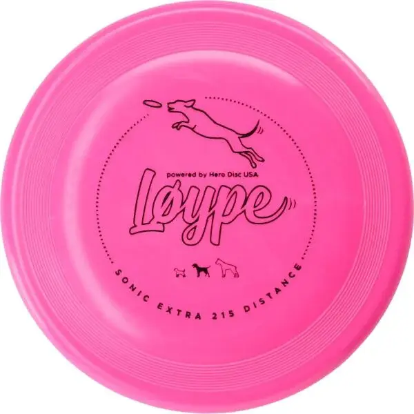 L&oslash;ype SONIC XTRA 215 DISTANCE Létající disk pro psy, růžová, velikost