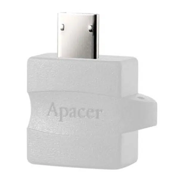 Apacer USB redukce (2.0), USB A samice - microUSB samec, bílá