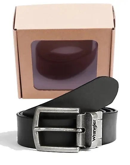 Opasek WRANGLER W0E7US100 2SIDED BELT Black Velikost: 105 cm