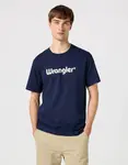 Tričko pro muže WRANGLER LOGO TEE NAVY 112350524 Velikost: M