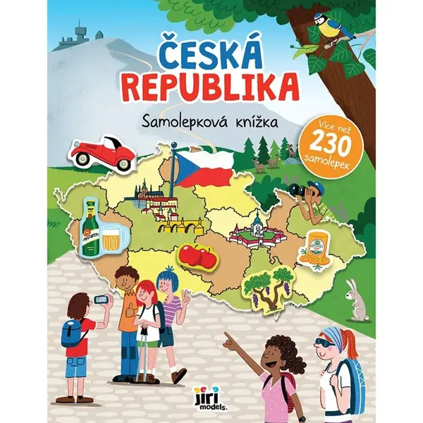 Jiri Models Veľká samolepková knižka Česká republika
