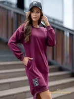Resti Gravity Core Sweatshirt Dress with Side Zipper
