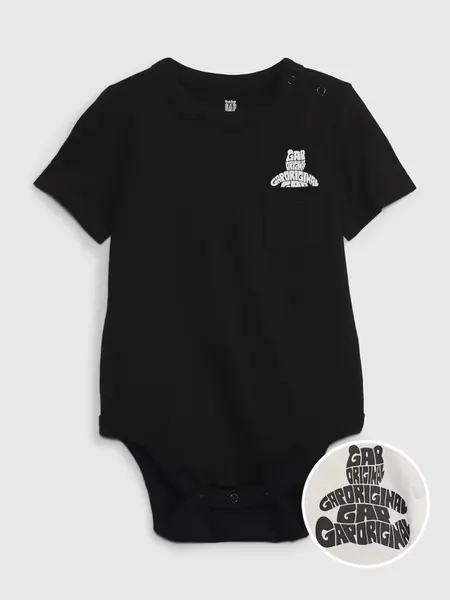 GAP Baby body s medvídkem - Kluci
