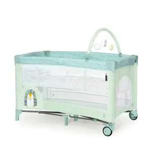 Asalvo COMPLET DUO cestovní postýlka s druhým dnem a hrazdičkou, hedgehog