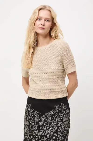 Tričko Medicine dámské, béžová barva