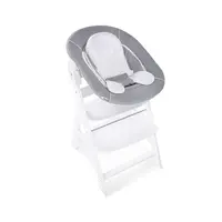 Hauck Alpha+ dřevěná židle+novorozenecký Newborn set, 0m+, White Grey