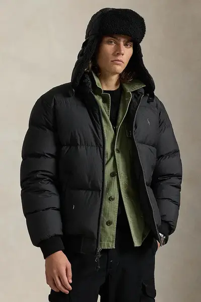 Bunda Polo Ralph Lauren černá barva, zimní, 710967783